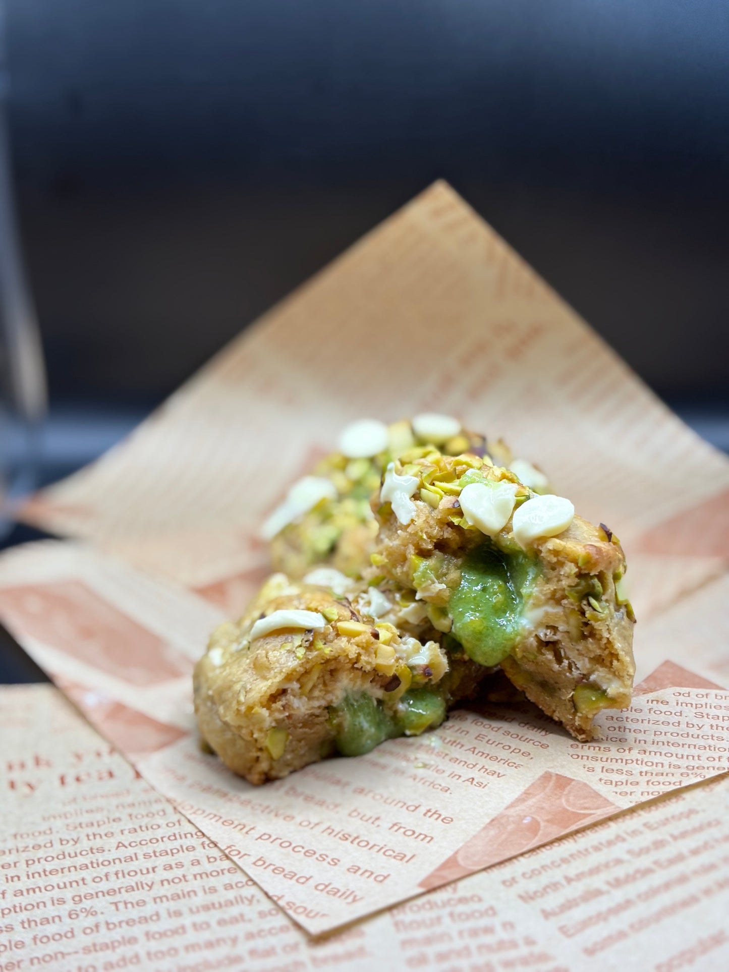 Chunky Pistachio White Chocolate Cookies Recipe