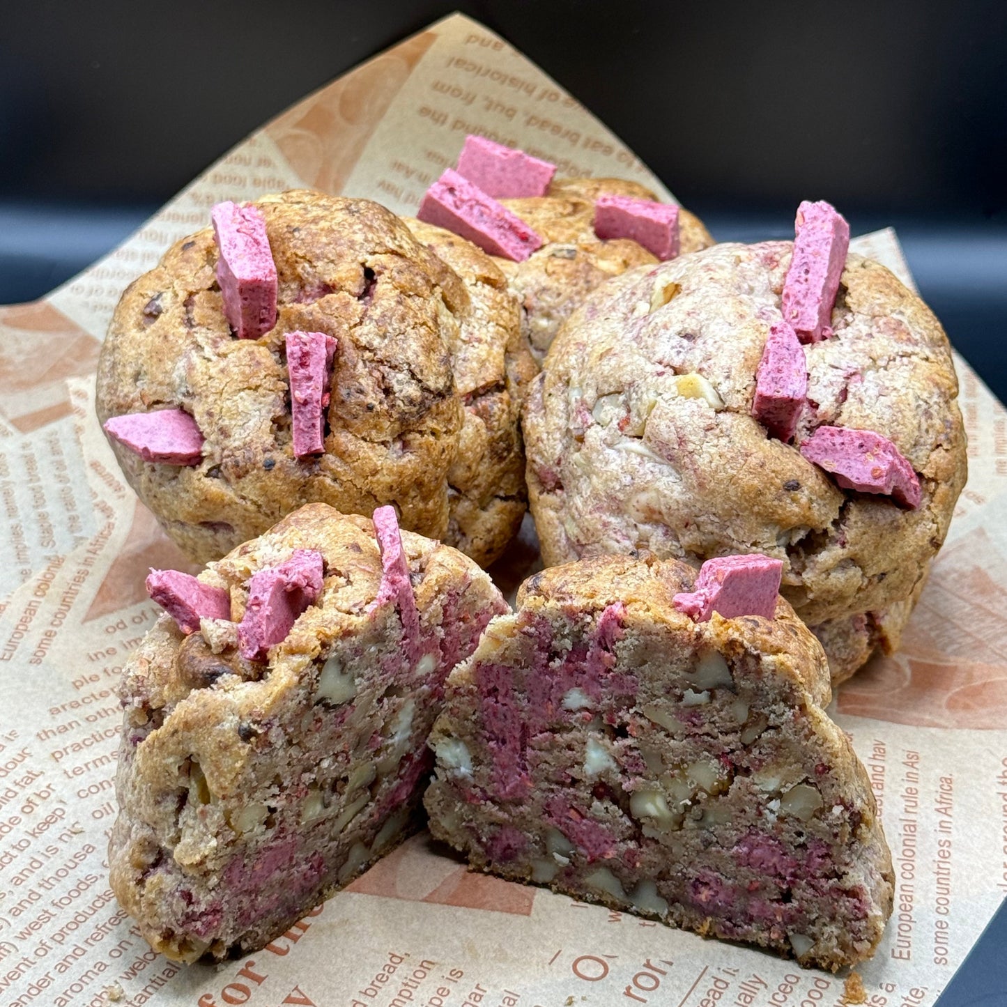 NO Chunky Raspberry Cookies Oppskrift