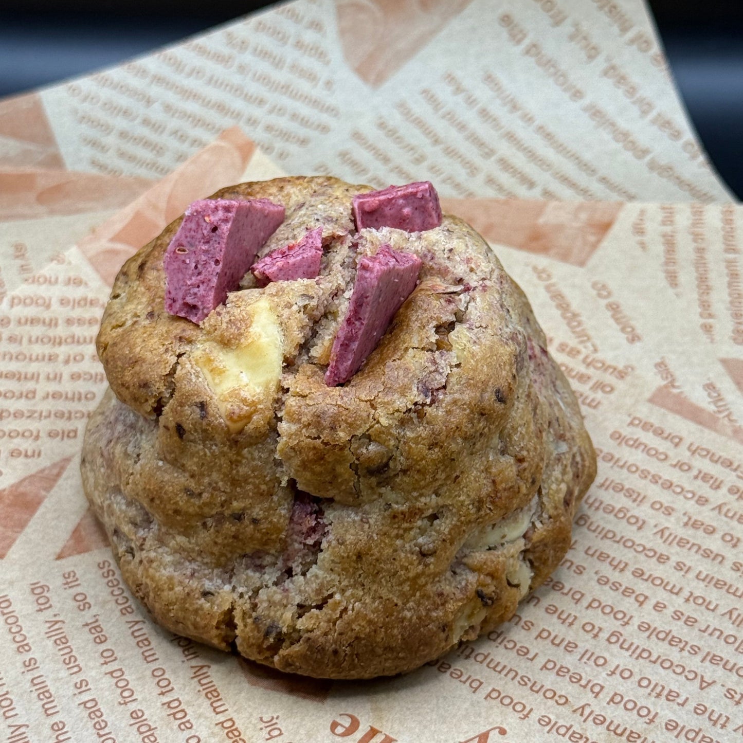 NO Chunky Raspberry Cookies Oppskrift