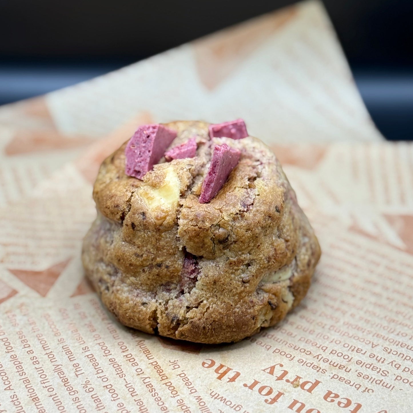 NO Chunky Raspberry Cookies Oppskrift