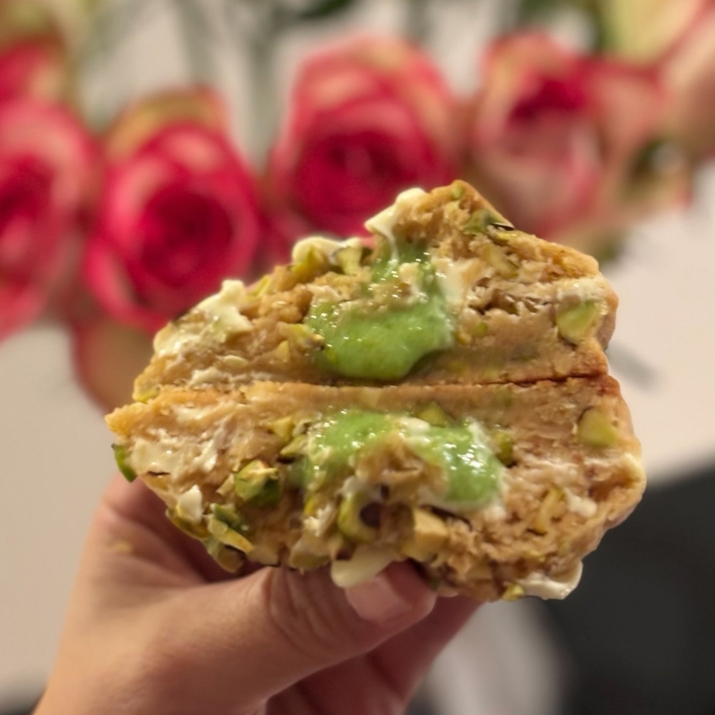 Chunky Pistachio White Chocolate Cookies Recipe